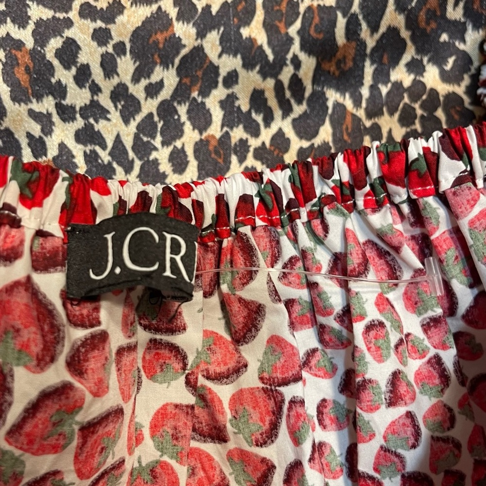 J.Crew Strawberry Cinched-waist Poplin Crop Top - Picture 5 of 16